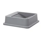 image of Winco PTCSL-35G Lid, Square, Polystyrene, Gray (for PTCS-35G) 