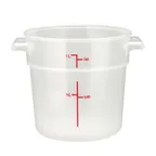 image of Winco PTRC-1 1 Qt. Round Translucent Food Storage Container