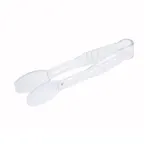 image of Winco PUTF-6C Tongs, 6", Flat Grip Surface, Polycarbonate, Clear, NSF