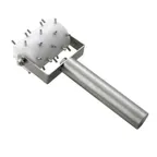 image of Winco RD-2 2" Wide Half Size Dough Poller Docker - Stainless Steel Pins