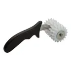 image of Winco RD-4P 4" W Black Plastic Dough Docker w/ Ergonomic Plastic Handle