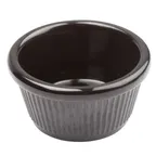 image of Winco RFM-1K Ramekin, 1.5-oz Black Melamine, Heat-Resistant 212°F, Dishwasher-Safe - 1 Dozen