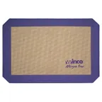 image of Winco SBS-11PP Purple Silicone Baking Mat, 8-1/4" X 11-3/4", 1/4 Size, Allergen Free