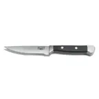 image of Winco SK-1 Forged HD Steak Knife, 5" Blade, 11‑7/8" OAL, Stainless Blade, Black POM Handle - 4/Pack