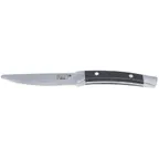 image of Winco SK-22 11" OAL 5" Serrated Forged Steak Knife, Stainless Blade, POM Handle, NSF - 1 Dozen