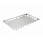 image of Winco SPF1 1 1/4" Deep Full Size Standard Weight Stainless Steel Steam Table Pan 