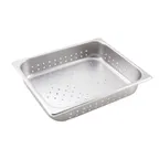 image of Winco SPHP2 2 1/2" Deep Half Size Perforated Steam Table / Hotel Pan