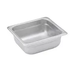 image of Winco SPJH-602 2 1/2" Deep 1/6 Size Standard Weight Anti-Jam Stainless Steel Steam Table Pan 