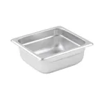 image of Winco SPJL-602 2 1/2" Deep 1/6 Size Standard Weight Anti-Jam Stainless Steel Steam Table Pan 