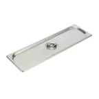 image of Winco SPJL-HCS Steam Table Pan Cover, 1/2 Size Long, Solid