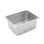 image of Winco SPJM-206  24 Gauge 6" 1/2 Size Solid Anti-Jam Steam Table Pan