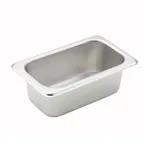 image of Winco SPN2 2 1/2" Deep 1/9 Size Standard Weight Stainless Steel Steam Table Pan 