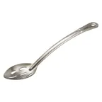 image of Winco SSCH-13L 13" Heavy Duty Sloted Basting Spoon w/ Curved Handle