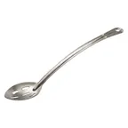 image of Winco SSCH-15L 15" Heavy Duty Sloted Basting Spoon w/ Curved Handle