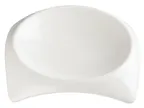 image of Winco WDP005-101 Carzola 4 oz Square Porcelain Bowl, 6¼" with 5½" Well, White, General Use - 36/Case