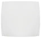 image of Winco WDP009-103 Bettini Square Porcelain Dinner Plate, 14" Bright White, Dishwasher Safe - 6/Case