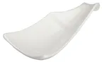 image of Winco WDP021-113 Mescalore Porcelain Plate, 9‑3/8" x 3‑1/2", Bright White, Dishwasher Safe - 36/Case