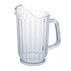 image of Winco WPS-32 32-oz Clear SAN Plastic Water Pitcher with Handle, BPA-Free, 10-31 oz Capacity - 4/Pack
