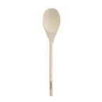 image of Winco WWP-14 14" Wooden Spoon, Kitchen Utensil, Solid Wood, 14-17" Length, Natural Finish - 1 Dozen