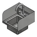image of Winholt WS-HS-99-5D-SS-KT 12" Hand Sink