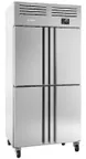 image of Infrico USA IRR-AGN604 25" 4 Half Solid Door Reach-In Refrigerator, 27 cu. ft., Top Mounted