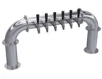 image of Krowne KPTP-6A Pass‑Through Pipe Tower, 39" OA, Air‑Cooled, Stainless Steel, 2-Column, 4-6 Taps