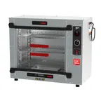 image of Metro HBCS6-B HotBlox Xpress S6 Countertop Holding Cabinet, 3-Shelf, Clear Flip Doors, Aluminum, 875W, 120V