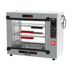 image of Metro HBCS6-BP HotBlox Xpress S6 "Countertop" 3-Shelf Heated Holding Cabinet, All Aluminum, Clear Flip Doors, Thermostatic Control