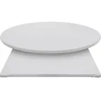 image of Oak Street PT-CUSTOM Padded Table Top, 1" Thick, 45 lbs, White Vinyl, Particle Board Core, Indoor Use Only