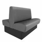 image of QA Group QAB-CAS-DBL-CHN Cascade Collection Banquette Booth