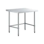 image of Sapphire Manufacturing SMTEO-1436G 36" Open Base Work Table with Side & Rear Crossrails, Flat Top