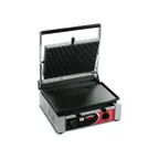 image of SIRMAN 34A2305105SI CORT R PS Single Panini Grill w/ Removable Grooved  Plates and Timer