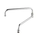 image of T&S Brass 069X Nozzle, Swivel, 24" Long, Double Joint, Stream Regulator Outlet
