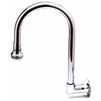 image of T&S Brass B-0535 Spout, Rigid Gooseneck, Wall Mounted, 3/8" Ips Female Inlet