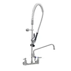 image of T&S Brass S-0133-12-CR-B Eversteel 8” Wall Mount Mixing Faucet with Body