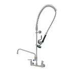 image of T&S Brass S-0133-A14-B Mixing Faucet, 8” Wall Mount with Body, Add-On Faucet