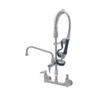 image of T&S Brass SMPK-8WLV-08 Mini Pre-Rinse Unit, 8" Wall Mount Mixing Faucet