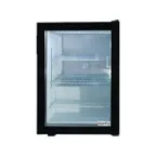 image of Unity U-CF3 Countertop Glass Door Freezer, 3.5 cu ft, Black Steel, Triple Swing Door, LED, R290