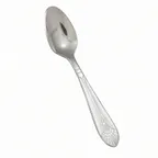 image of Winco 0031-09 Demitasse Spoon, 4-1/2" Heavy, 18/8 Stainless Steel, Mirror Finish, Peacock - 1 Dozen