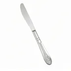 image of Winco 0031-18 Dinner Knife, 9-5/8" Length, 18/8 Stainless Steel, Mirror Finish, Peacock - 1 Dozen