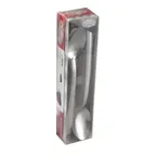 image of Winco 0081-02 Iced Tea Spoon, 7-7/8" 18/0 Stainless Steel, Vibro Finish, Dominion Pack - 24/Pack