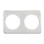 image of Winco ADP-808 2 Hole Steam Table Adapter Plate, (2) 8-3/8" Holes, Fits 7 Qt. Insets