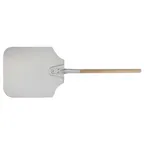 image of Winco APP-18L 36" Aluminum Pizza Peel with Wood Handle - 16" × 18" Blade