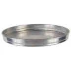 image of Winco APZK-1215 12" x 1.5" Deep Stackable Aluminum Pizza Pan, Round