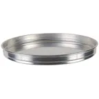 image of Winco APZK-1615 16" x 1.5" Deep Stackable Aluminum Pizza Pan, Round