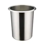 image of Winco BAM-1.25 1.25 qt. Mirror Finish Stainless Steel Bain Marie Pot