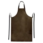 image of Winco BAW-2740BN Dishwasher Apron - 27-1/2" x 40", Heavyweight Water-Resistant Vinyl, Signature Chef, Green Microfiber