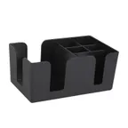 image of Winco BC-6 Black Plastic Bar Caddy