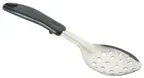 image of Winco BHPP-11 11" Perforated Basting Spoon With Stop Hook Black Handle
