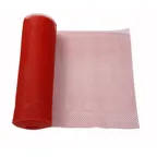image of Winco BL-240R Bar Shelf Liner, 2 ft x 40 ft Red BPA-Free Plastic Mesh, 24 in Wide - 1/Roll
